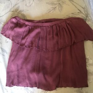 Mauve H.I.P. off the shoulder top